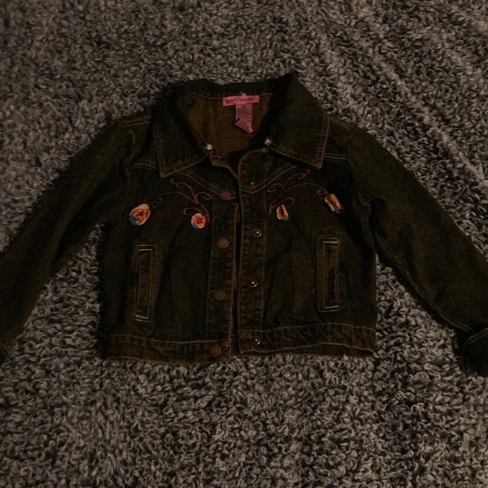 Betsey Johnson denim jacket size 6x in toddlers